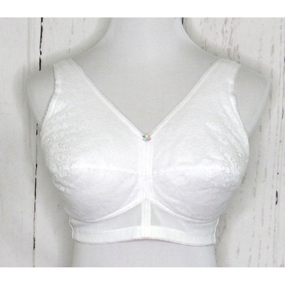 Jodee Balnced Fit Surgical Mastectomy Bra Style 155 Wire Free White Size 34DD - Picture 1 of 9